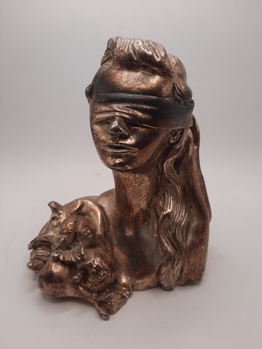 Scultura dea bendata con - scultura,