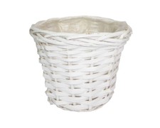 Cachepot Cesto Bianco Treccia