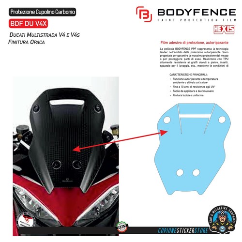 Protezione cupolino carbonio - protezione,