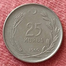 ?? TURCHIA ?? COIN MONETA 25 KURUS 1960 1/4 LIRA TURCA 1960 ATATURK