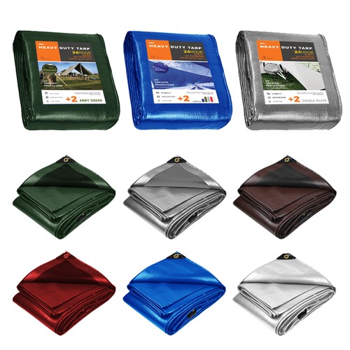 Heavy duty tarp - duty, 5/10/16/18/20