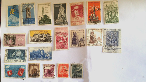 Lotto francobolli poste - lotto, 20
