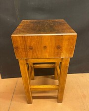 ceppo da macellaio restaurato in legno