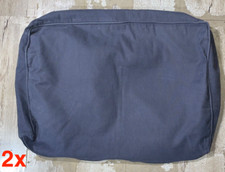 2x Copricuscino Schienale Ricambio Divano Ikea Manstad SOLO Grigio Scuro