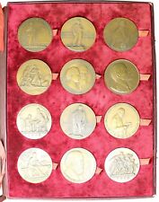 A198, Russia sovietica, URSS, 12 medaglie di Maniser, Lenin, scatola originale! Raro!