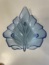 portaoggetti in vetro a forma di foglia