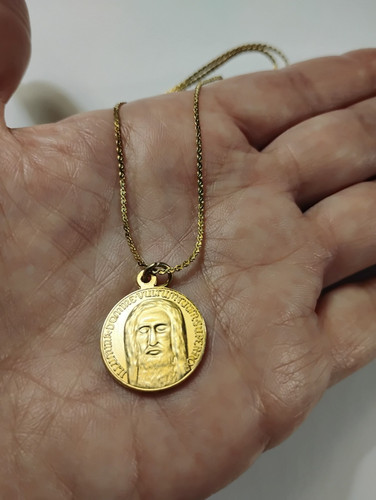Collana catena volto santo - volto, di