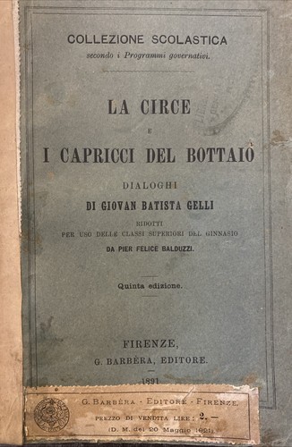 Giambattista gelli la - gelli, circe