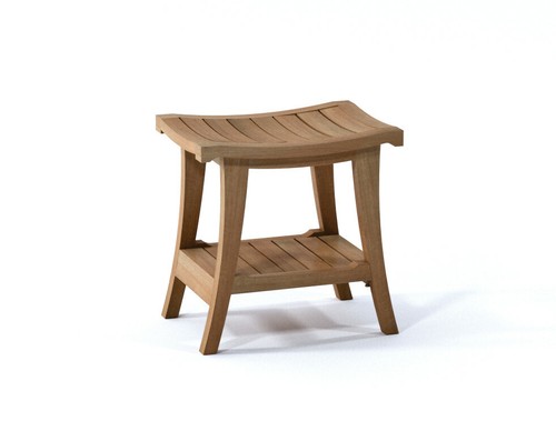 Banco doccia teak sgabello - teak,