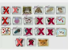 TESSERE  per BRACCIALE componibile 9mm.-COMPATIBILI Nomination NUOVE !! Scegli