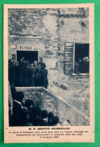 Cartolina mussolini a - cartolina,