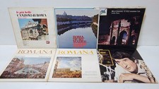 LOTTO 6 DISCHI VINILE LP 33 GIRI CANZONE ROMANA CANZONI ROMANE STORNELLI ROMANI