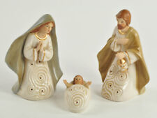 Set Statue Natività Presepe 3 Pezzi in Porcellana 17 CM