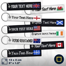 Custom Embroidered Keychain