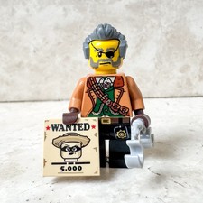 LEGO Western Sceriffo Cowboy Legge Wanted Manette Far West Saloon Minifigure