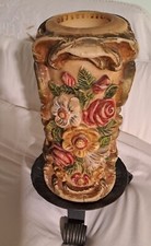 CANDELA ARTISTICA  DECORATA MANO DELL'80 PROVENIENZA MUNCHEN BAYERN