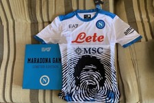 EA7 ARMANI SHIRT L NAPOLI MARADONA LIMITED EDITION BOX #235 CHAMPIONS 23 NO FAKE