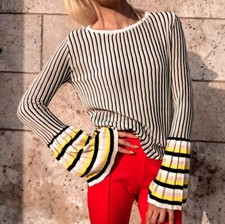 Pull Rayures Femme T.40 (M/L)