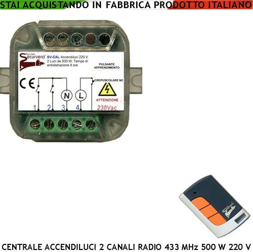 Kit accendiluci radiocomando - kit,