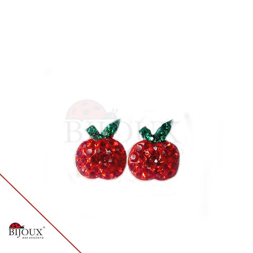 Orecchini argento 925 mela - orecchini,
