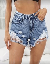 Pantaloncini jeans corti estivi donna