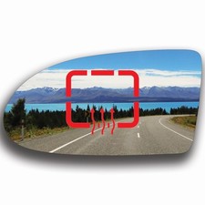 Blau Spiegelglas Links