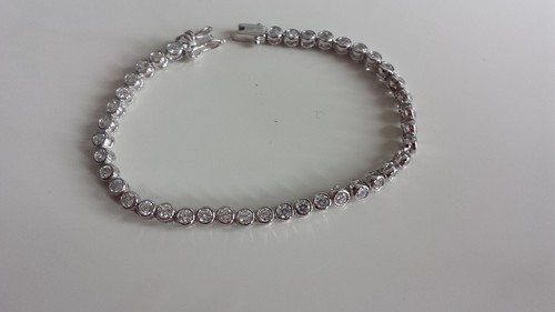 Bracciale tennis argento - bracciale, 925