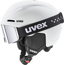 Viti Set, Casco E Maschera Da Sci Unisex Bambino, White Matt, 54-58 Cm