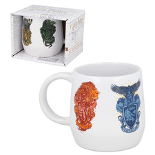 TAZZA MUG HARRY POTTER HOGWARTS IN CERAMICA BOMBATA 350 ML IN CONFEZIONE