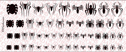 Loghi spiderman decalcomanie - spiderman,
