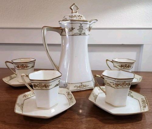 Antico set caffettiera