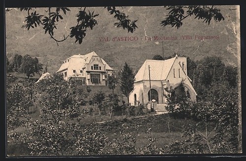 Cartolina arsiero villa - cartolina, arsiero,