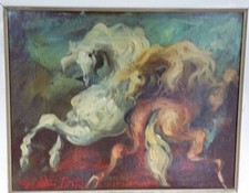 Gianni testa olio tela - olio, x