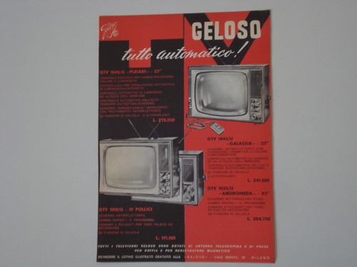 Advertising pubblicità 1962 - advertising,
