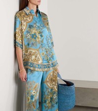 Camicia In Seta Alemais Cassie $450 Taglia US 4 AU 8