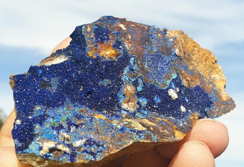 Minerale azzurrite naturale - minerale**azzurrite,