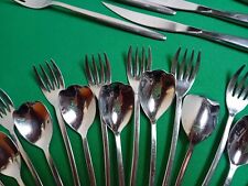 posate Pinti1929 serie tulipani cucchiai coltelli forchette  usato acciaio inox