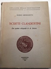 MENEGHETTI Egidio SCRITTI
