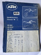 1986 KTM 125 MX MXC GS Pezzi Di Ricambio Telaio M27