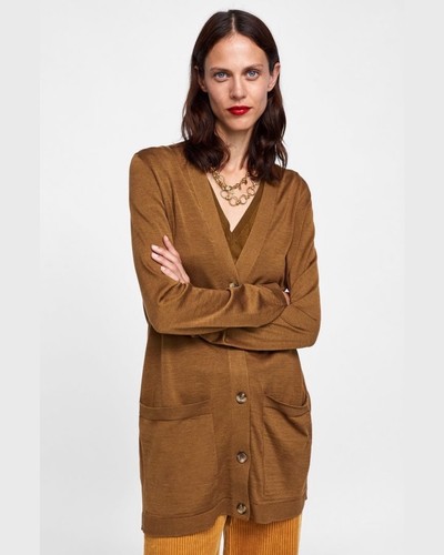 Cardigan lungo zara - cardigan,