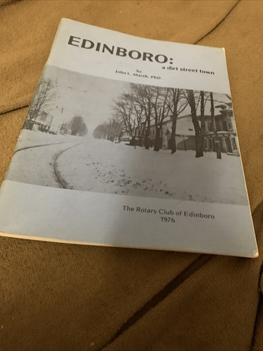 Edinboro dirt street town - edinboro,