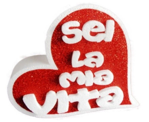 Scritta polistirolo sagomata