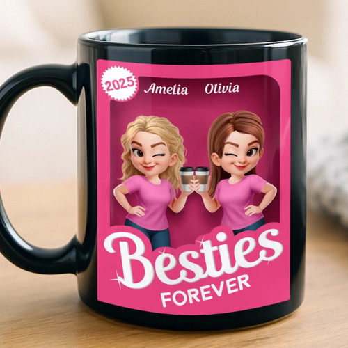 Tazza nera personalizzata - tazza,