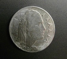 20 Centesimi 1941 – Vittorio Emanuele III – Serie Impero – Fascio Littorio