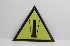 Vecchia insegna smaltata insegna smaltata anni 60 fabbrica industry style vintage #4404