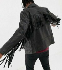 Giacca moto uomo vera pelle di