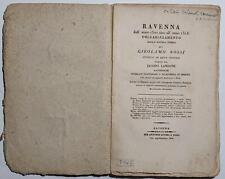 Libro antico Ravenna dall'anno 1500 sino all'anno 1513 In volgare 1826