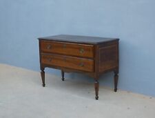 Comò cassettone due cassetti Luigi XVI in noce, filettato, '800 - L 120 cm!