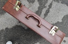 Valigetta pelle marrone, con