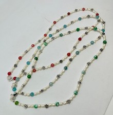 Collana girocollo ragazza, perle di fiume e agata, chiusura magnetica (cm.48)